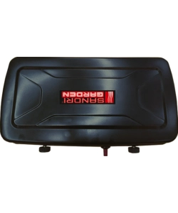 FORNELLO A GAS PORTATILE CON 2 FUOCHI A VALIGETTA, 46X30X8 CM - SANDRIGARDEN
